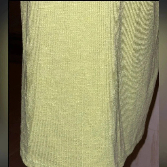 VIBRANT GREEN SEE YOU MONDAY STRAPLESS RIBBED MIDI DRESS SIZE LARGE - Picture 12 of 13